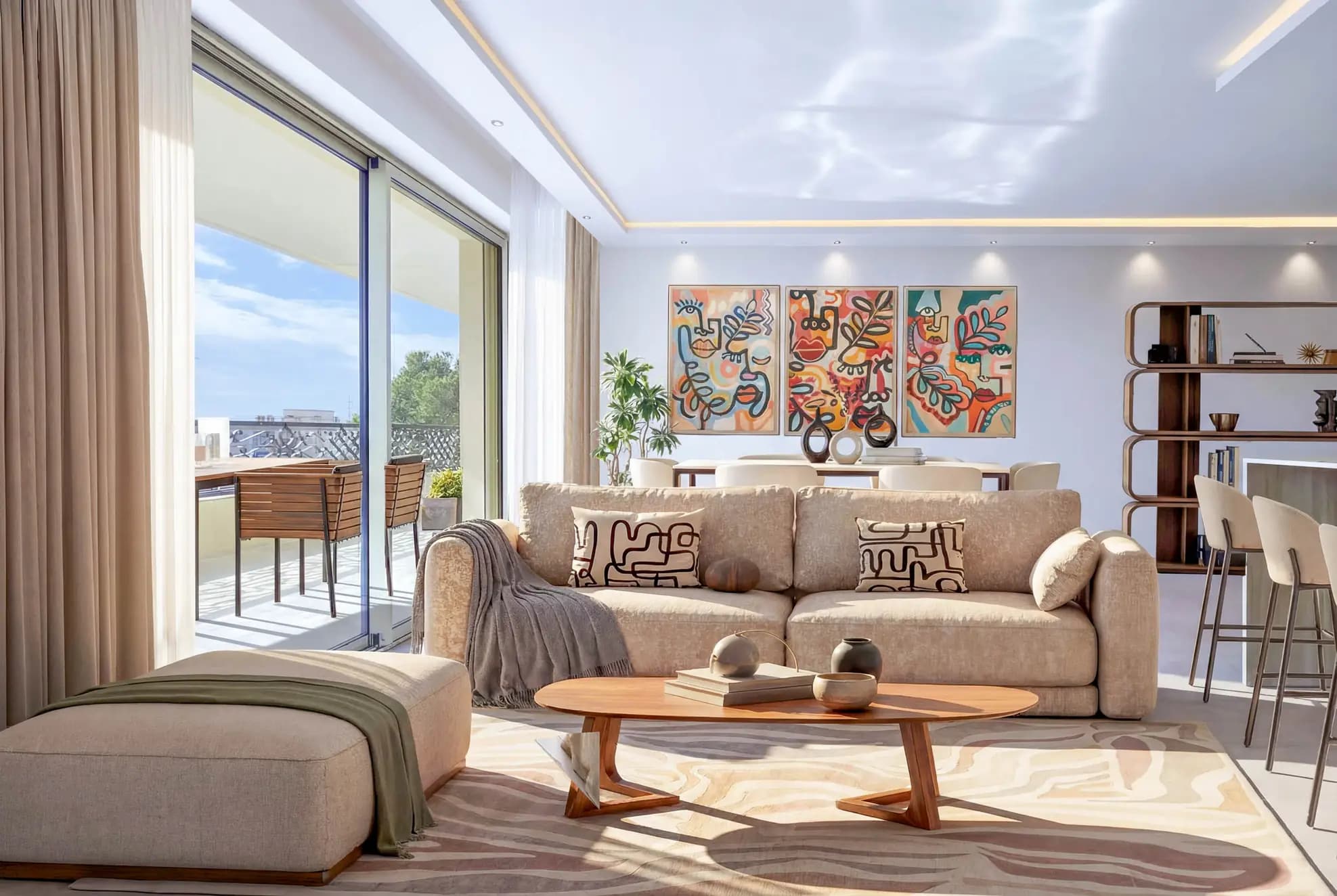 Salon cuisine — après décoration